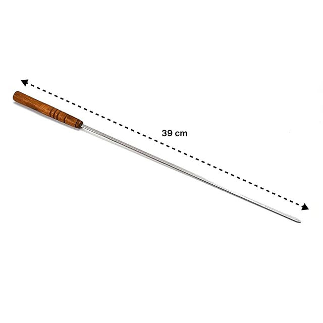 Divine Vibes Metal Grill Sticks (Barbeque Skewers)