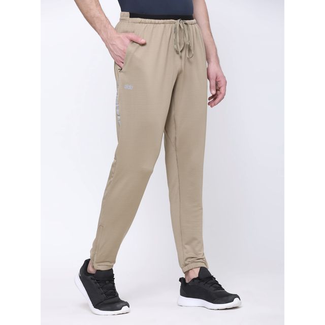 Dida Men's Track Pant Regular Comfortable Stretchable Dry-Fit | Beige - XL