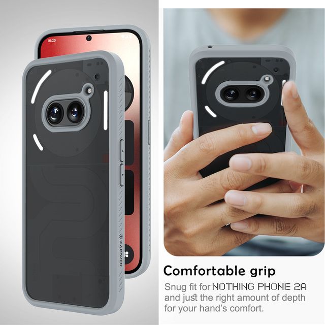 Kapaver Nothing Phone 2a / 2a Plus 5g Back Cover Case | Impulse - Gray