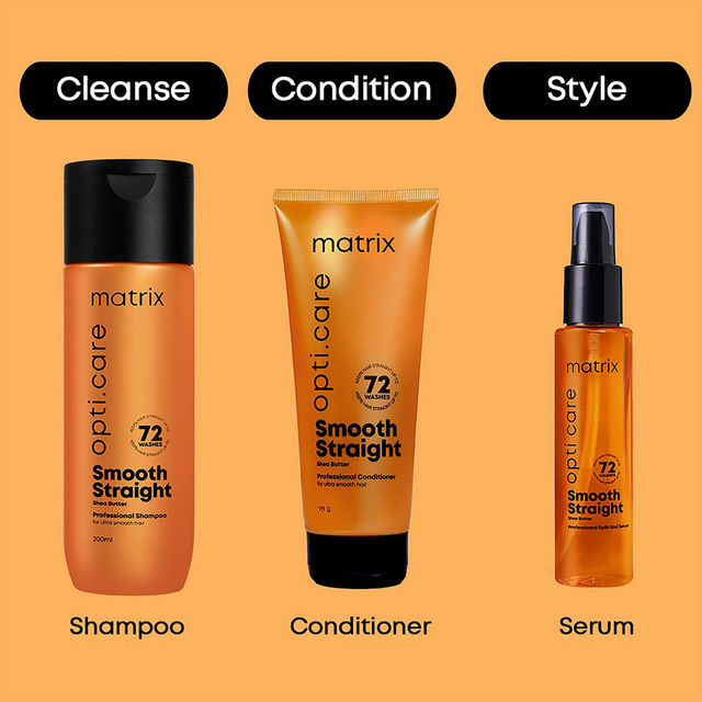 MATRIX Opti.Care Professional Serum for frizzy hair, 96Hr Frizz Control, with Shea Butter
