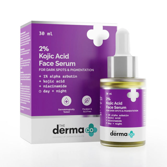 The Derma Co 2% Kojic Acid Face Serum Niacinamide Reduces Dark Spots, Pigmentation & Blemishes