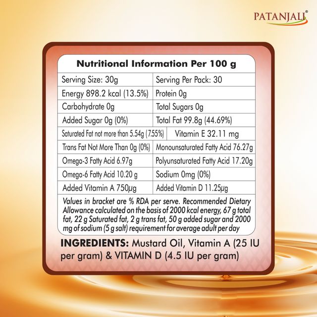 Patanjali Kachi Ghani Mustard Oil