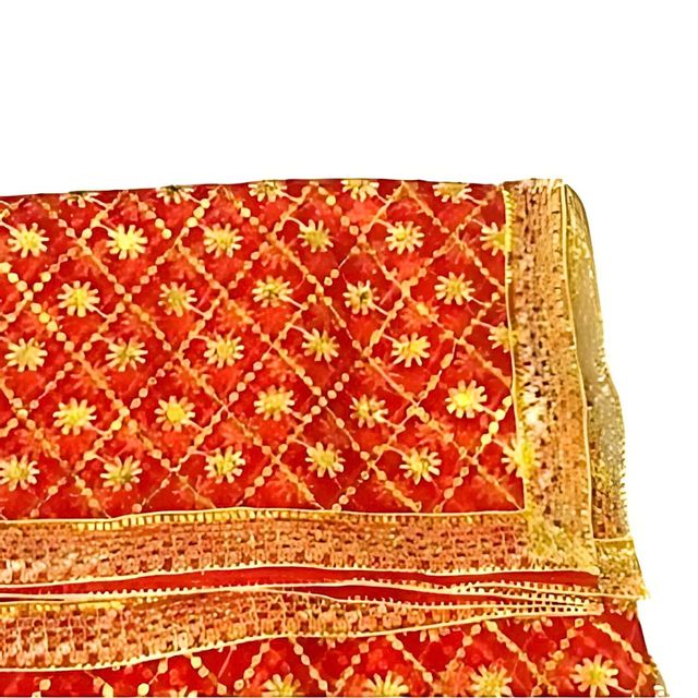 Divine Vibes Mata Rani Chunri - Red | One Size