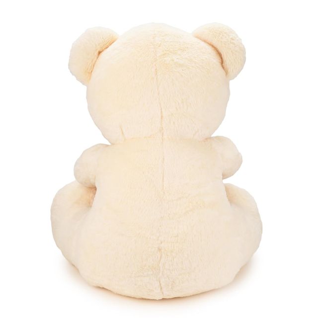 Cadbury Dairy Milk Silk Heart Shaped Valentines Chocolate Gift Box(135gms) & Webby Plush Teddy Bear With Heart | 25 Cm | Off White(1pc) Combo