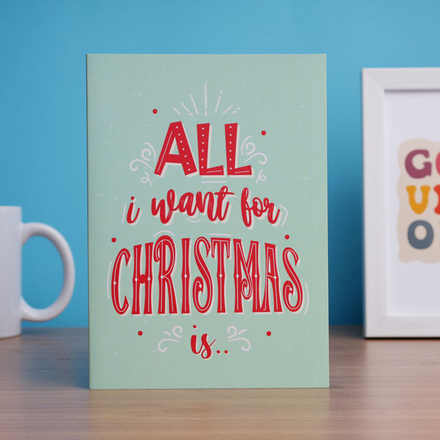 Oye Happy Christmas Mirror Card