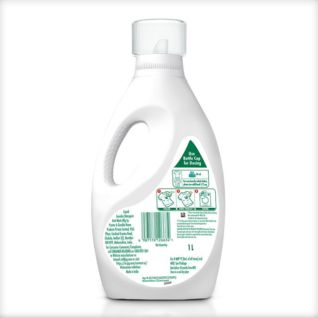 Ariel Matic Liquid Detergent Front Load 1 L & Liquid Detergent Front Load Pouch 2 L Combo