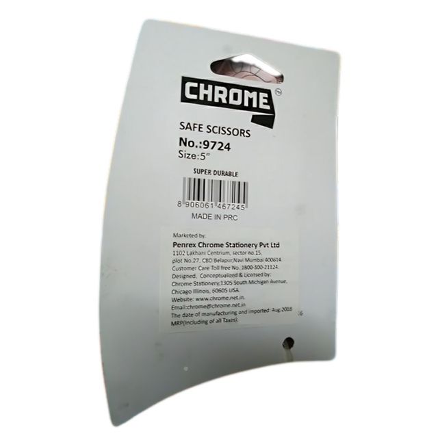 Chrome Kids Safe Scissors (Size -5")