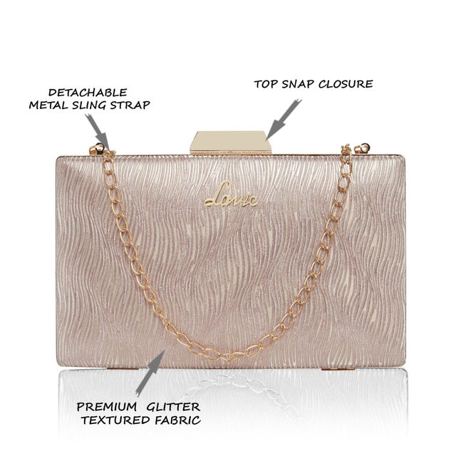 Lavie Women's Glitz Framed Clutch | Gold