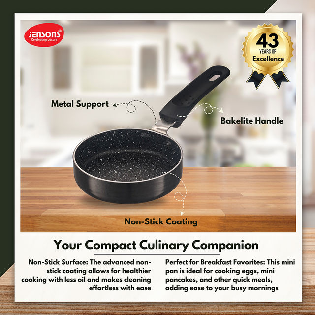 Jensons Non-stick Mini Pan/Egg Pan/Frying Pan 15cm x 13cm