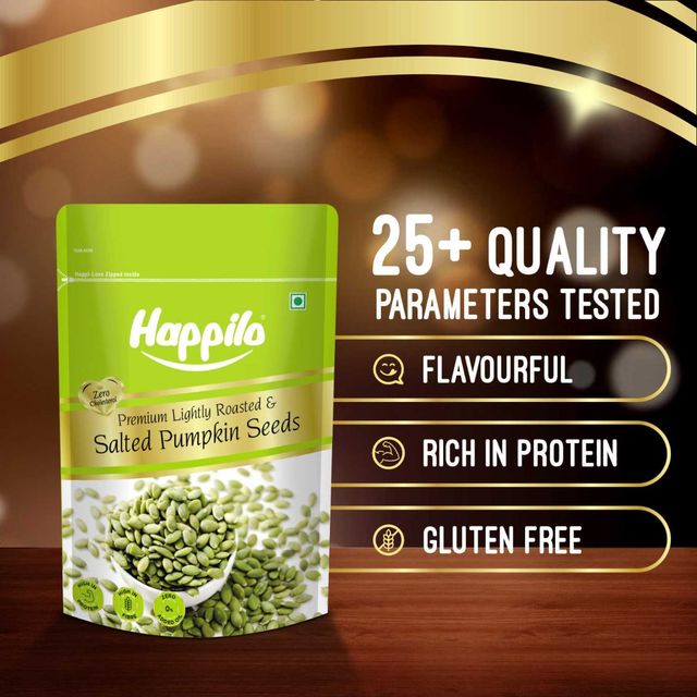 Happilo Premium Lightly Salted & Roasted Pumpkin Seeds 