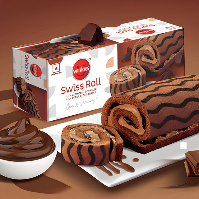 Winkies Swiss Roll Chocolate
