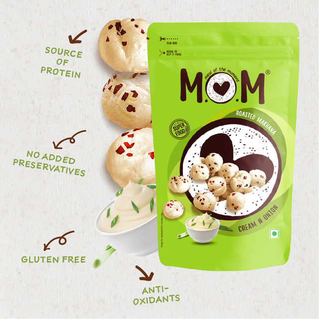 MOM Roasted Makhana Cream N Onion 52 g Combo