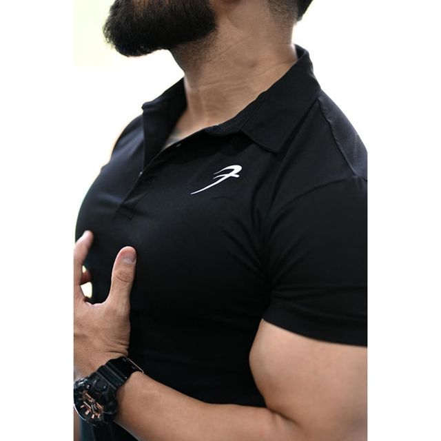 Fuaark Men's Polo T-shirt | Black - S