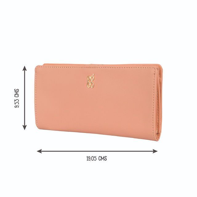 Baggit Women's Anad 2 Fold Wallets | Rose