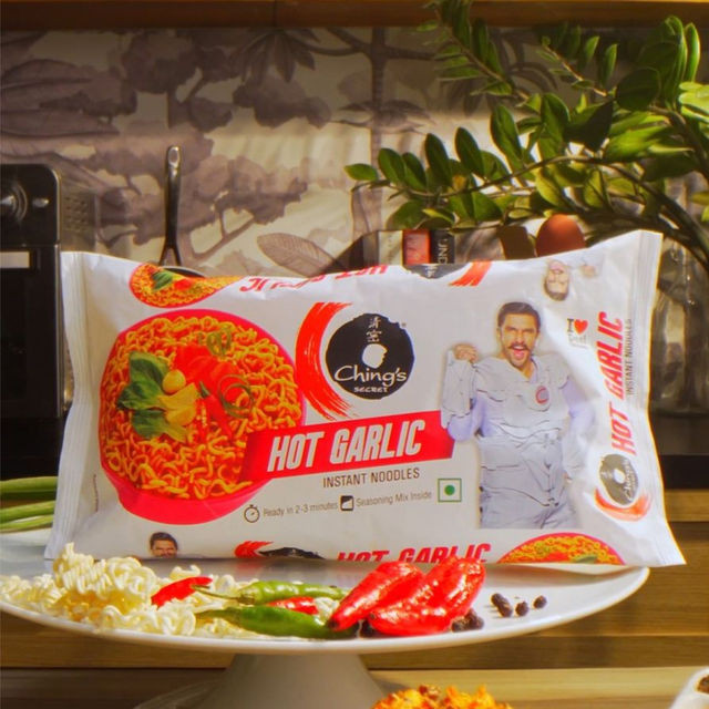 Ching's Secret Hot Garlic Instant Noodles Pouch 240 g Combo