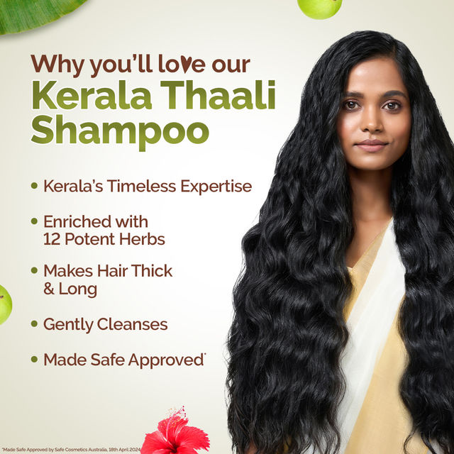 Mamaearth Kerala Thaali Shampoo with Shikakai, Hibiscus,  Amla for Thick & Long Hair