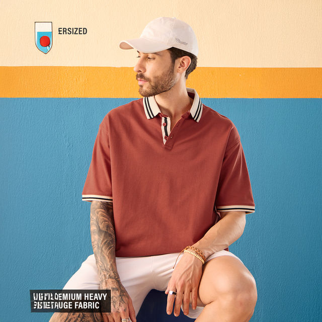 The Souled Store Men's TSS Originals Oversized Polo - Buy at