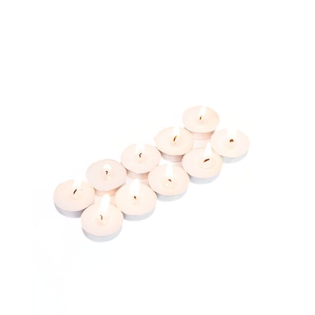 Auradecor Unscented Tealight Candles Pack of 10