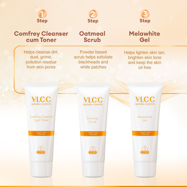 Vlcc Anti Tan Single Facial Kit(60gms) & Vlcc Pedicure-Manicure Hand & Foot Care Kit(1pc) Combo