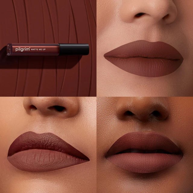 Pilgrim Matte Me Up! Liquid Lipstick - Bossy Brown