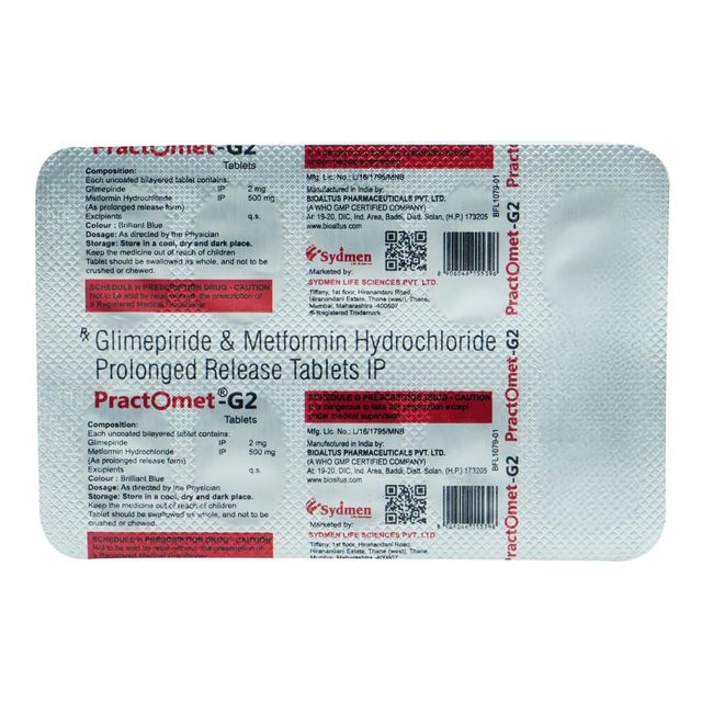 Practomet G 2mg Tablet