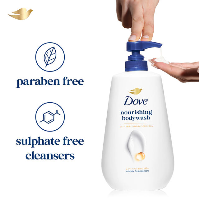 Dove Deep Moisture Body Wash (800ml) & Yardley London Gentleman Classic Body Deodorant For Men With Fresh Woody Fougere Notes (150ml) Combo