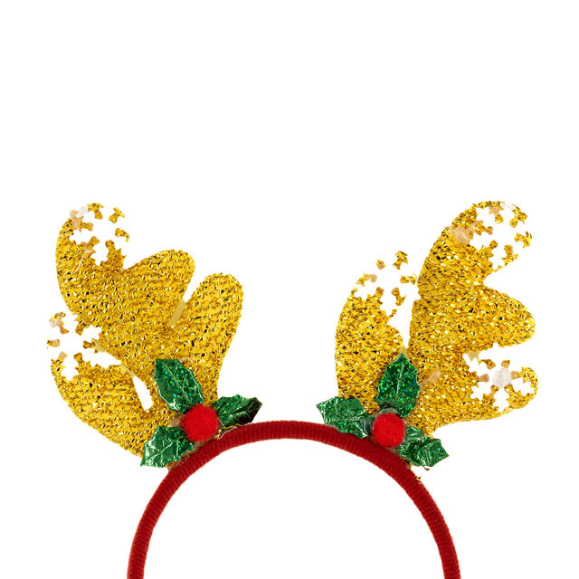 Gullak Christmas Reindeer Glitter Velvet Hairband Assorted