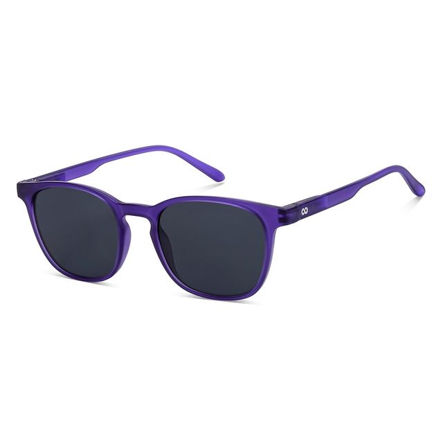 Lenskart Hustlr Unisex Sunglasses | Violet and Grey