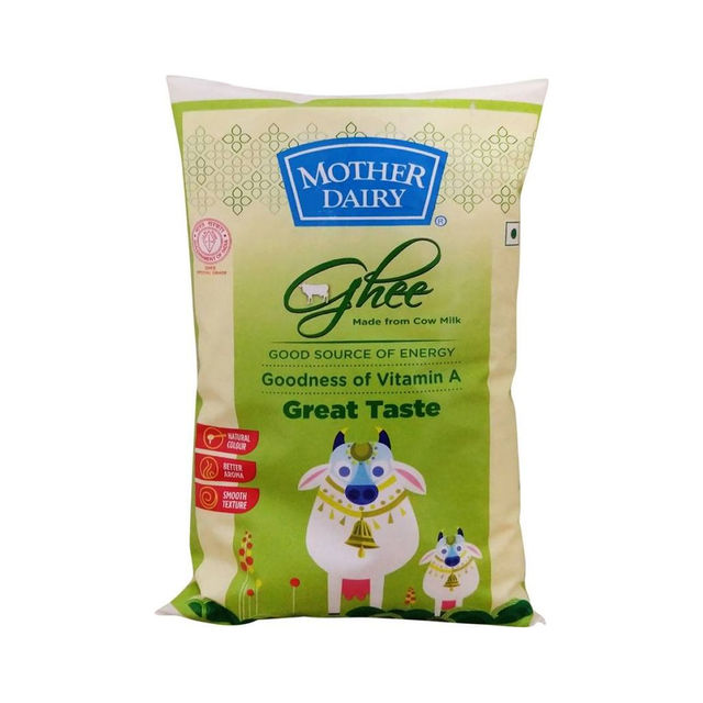 Mother Dairy Cow Ghee | Pouch 1 l Combo