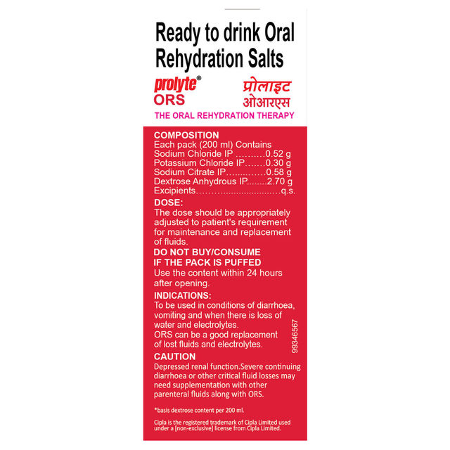 ORS Prolyte Mixed Fruit 200 ml Combo