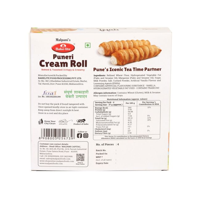Malpani's Bakelite Cream Roll 4 Piece