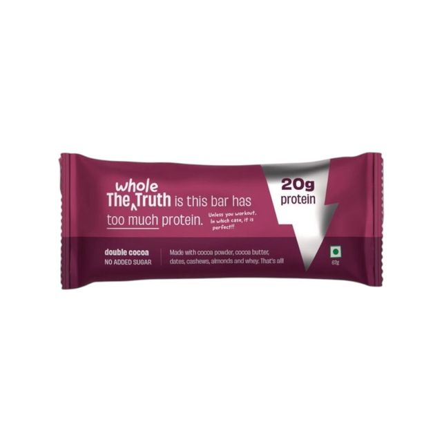 The Whole Truth 20g Protein Double Cocoa Protein Bar 67 g Combo