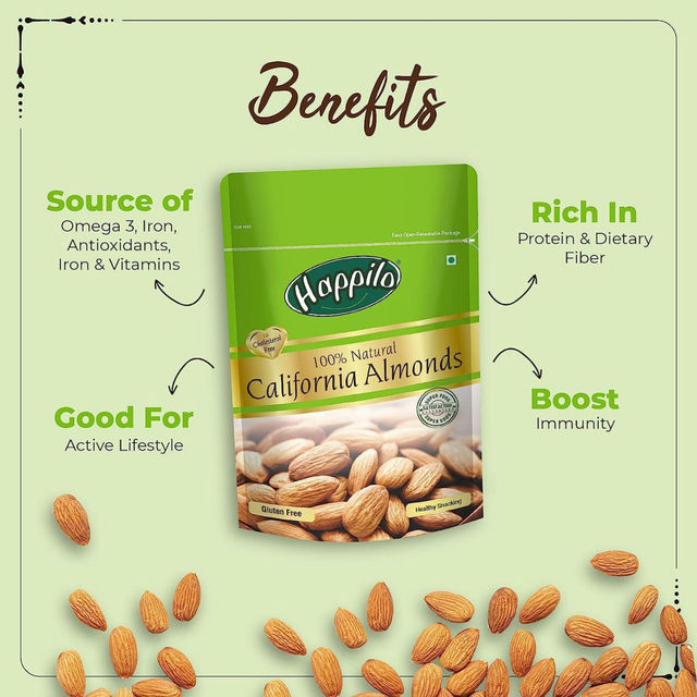 Happilo Premium Californian 100% Natural Almonds