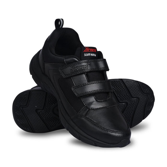 Paragon Boys School Shoes With Strap - UK 2 | Comfortable and Lightweight
