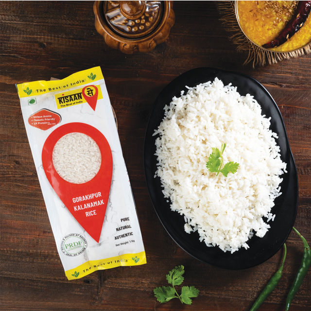 KisaanSay Gorakhpur Kalanamak Rice 1 kg X 5 Combo