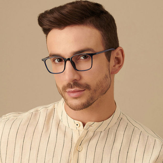 Lenskart Blu Unisex Solid TR90 Computer Glasses | Navy Blue - M