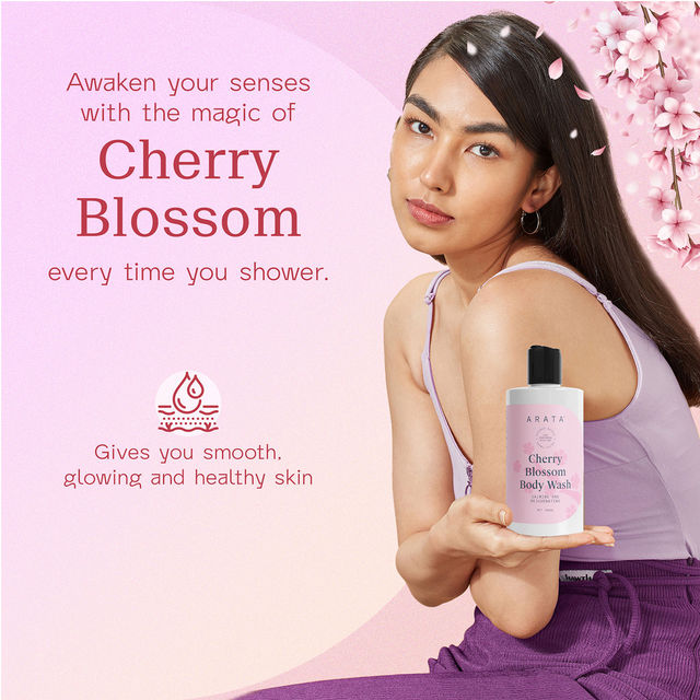 Arata Cherry Blossom Body Wash 300 ml Combo