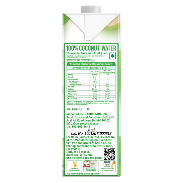 Dabur Real Activ Tender Coconut Water