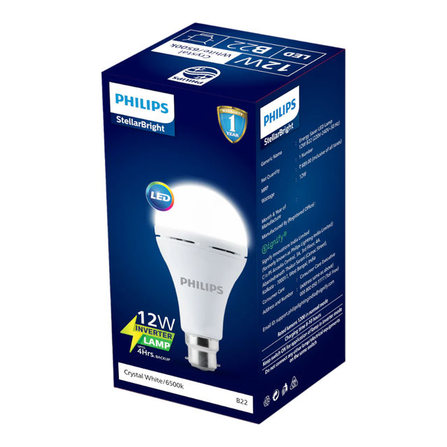Philips Led 12W Ecolink Emergency Led Bulb (Cdl) | B22 Base Holder