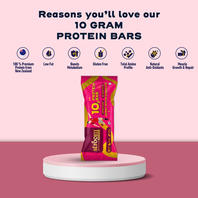 Stroom Berry White Chocolate 10G Protein Bar