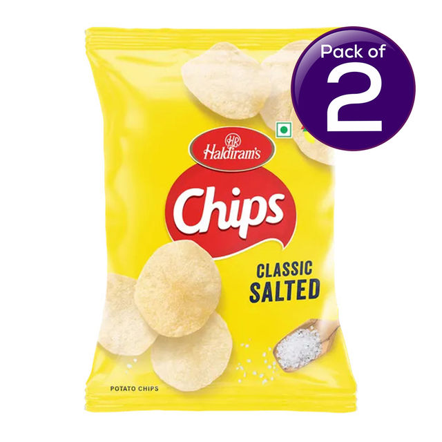 Haldiram's Chips Classic Salted 60 g Combo