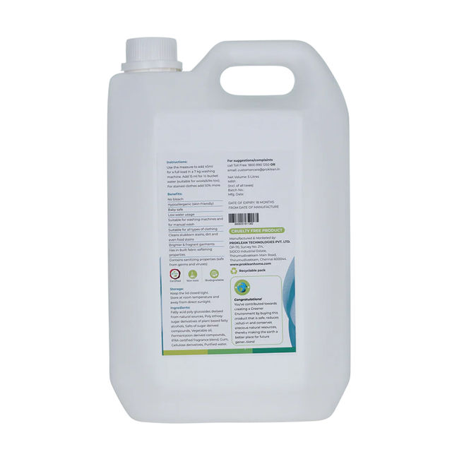 Proklean New Profab Eco-Friendly Non-Toxic Detergent Liquid & Sanitiser