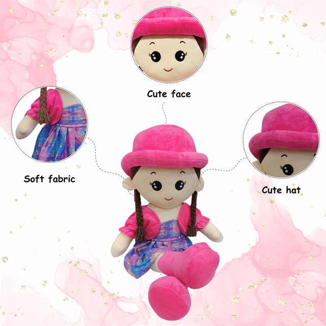 Toytales R Cap Doll | Pink | 75 cm