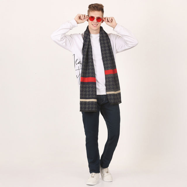 Calvadoss Men's Hounds Tooth Muffler - Buy at ₹522 Online