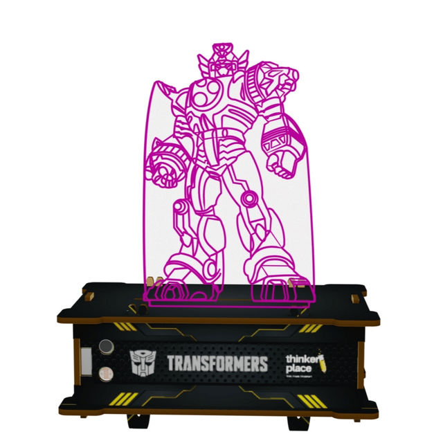 ThinkerPlace Transformers Smart Lamp DIY Kit | Build & Play with Sensor-Activated Lamp (Age 6+)