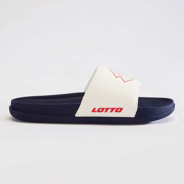 Lotto Men's Sliders Enduro Plus | Peacoat and White and Red - UK 7
