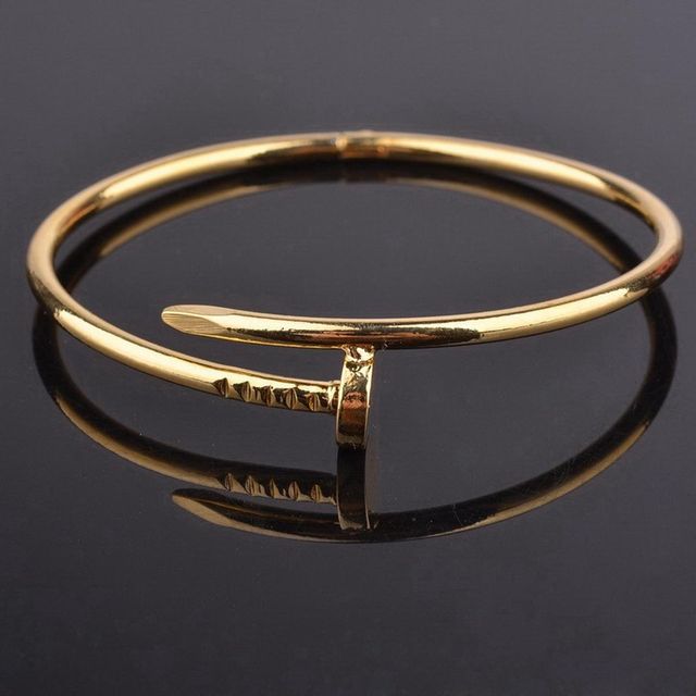 Designs & You Gold-Plated Nail Bracelet