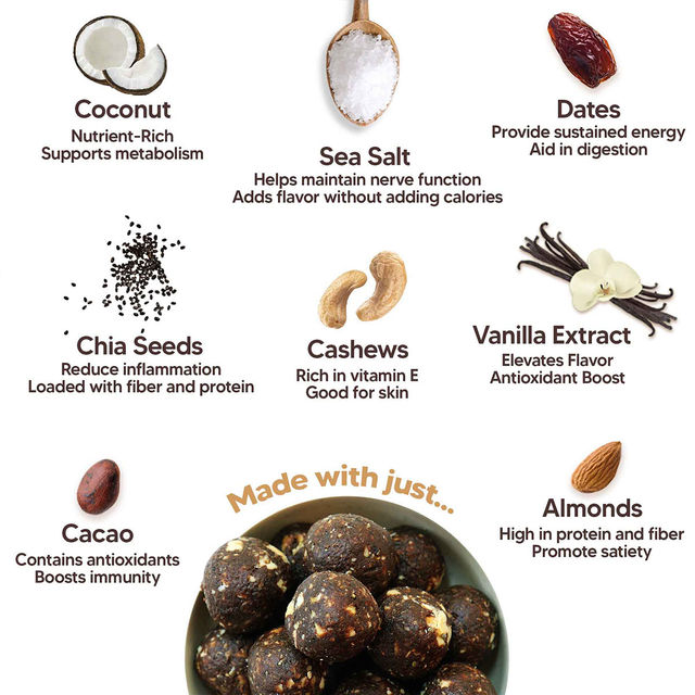 Eat Better Co - Vanilla & Chocolate Ladoos - No Added Sugar - High Protein, 100% Natural