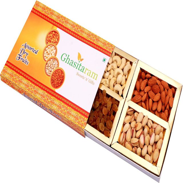 Ghasitaram Gifts Orange Dryfruit Box
