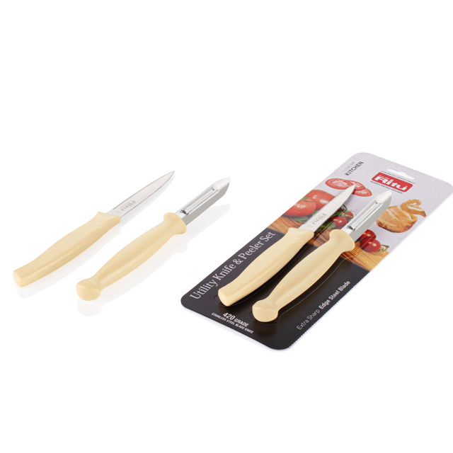 Ritu Utility Knife & Peeler Set (Colour May Vary)